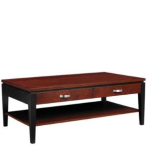 Urban Expressions: Rectangular Coffee Table With Drawer & Shelf