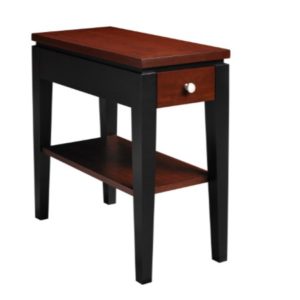 Urban Expressions: Chairside Table With Drawer & Shelf