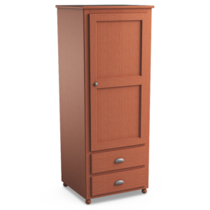 Aspen: Single Wardrobe With Two Drawers