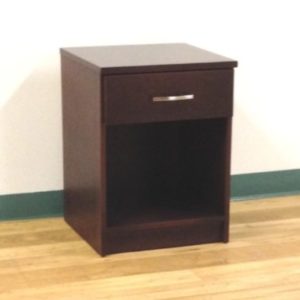 Custom Nightstand With Open Compartment & One Drawer