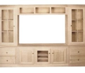 FLUTED ENTERTAINMENT WALL UNIT