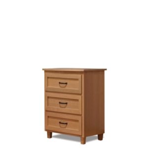 Fresno: Three Drawer Nightstand