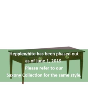 Hepplewhite: Rectangular Coffee Table With Drawer