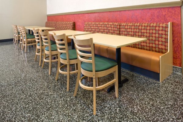 Johnson Dining Hall – York College Long Bench Seating