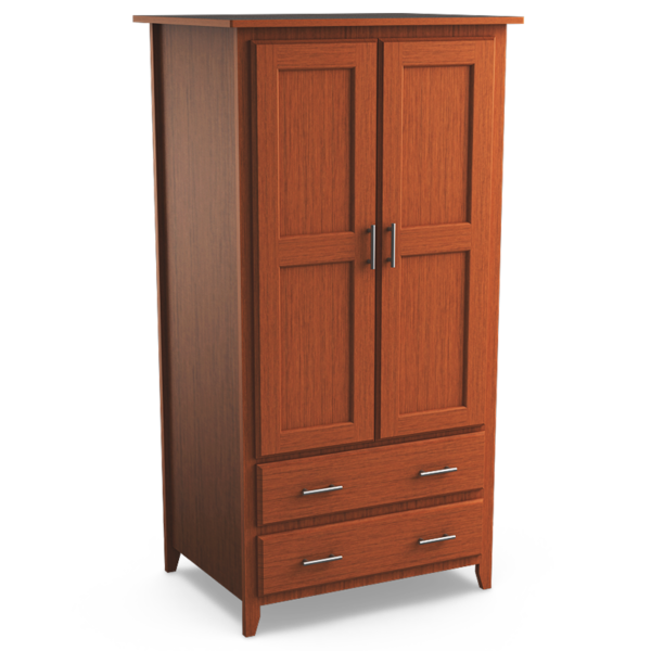 Kingston P2936 Double Wardrobe Two Drawers