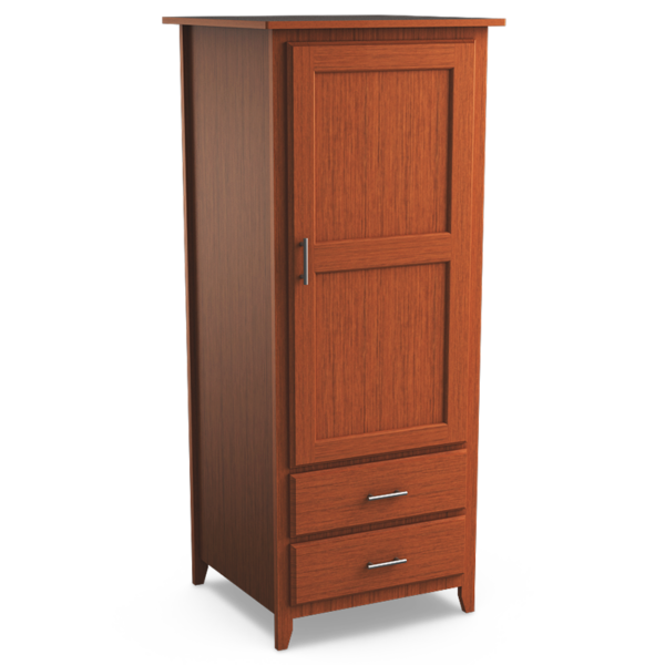 Kingston P2944 Single Wardrobe Two Drawers