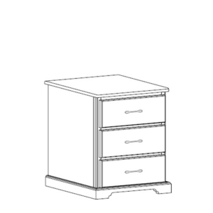 Kirkwood: Three Drawer Nightstand