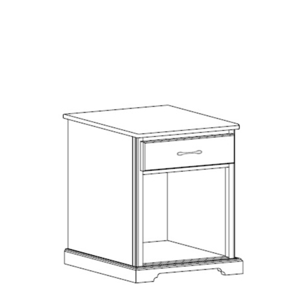 Kirkwood P2224 LD Single Drawer Nightstand