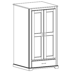 Kirkwood: Double Wardrobe With One Drawer