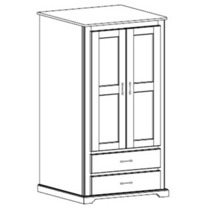 Kirkwood: Double Wardrobe With Two Drawers