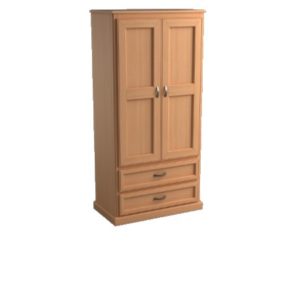 Brentwood: Double Wardrobe With Two Drawers