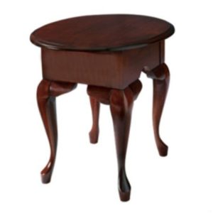 Queen Anne : Oval End Table