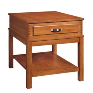 Wyndham: Rectangular End Table With Drawer & Shelf