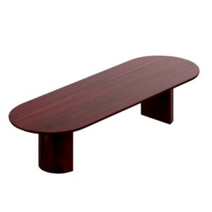 Conference Table W/ Racetrack Shape Top