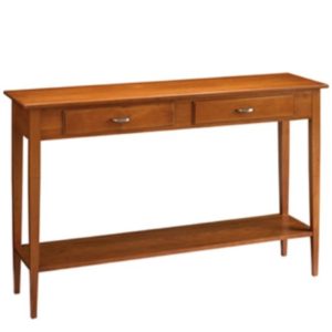 Saxony: Sofa Table With Drawers & Shelf