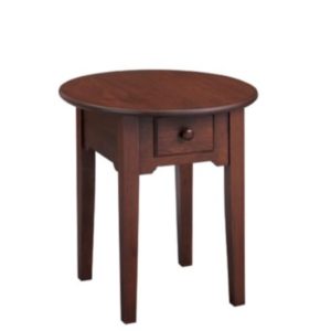 NEW FOR 2019 – Shaker : Round End Table With Drawer