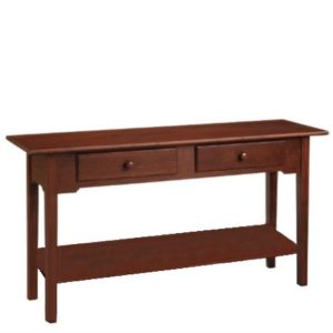 Shaker : Sofa Table With Drawers & Shelf